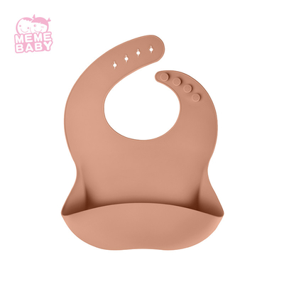 Silicone Baby Food Catching Bib Easy To Carry Transparent Portable Child Bib