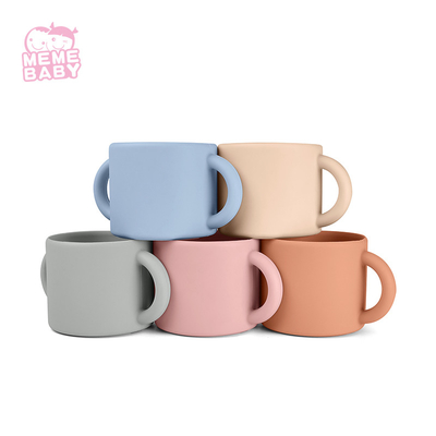 Children Water Drinking Trainer Silicone Baby Cup Kids Dinner Feeding Tableware Set 120g