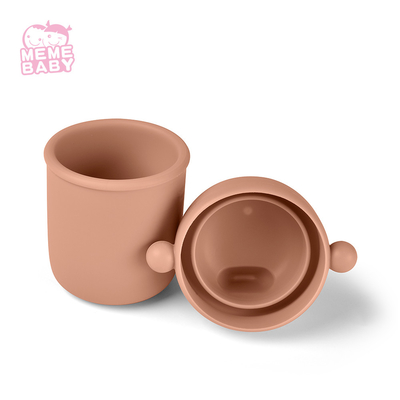 6oz BPA Free Leak Proof Silicone Baby Cup 6oz With Mouthpiece