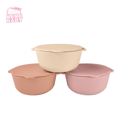 Durable Leakproof Baby Training Silicone Baby Bowl Customized