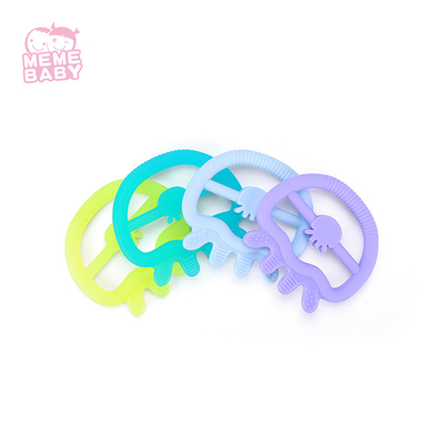 BSCI Certified Baby Use Soft Silicone Teether Lightweight For Newborn